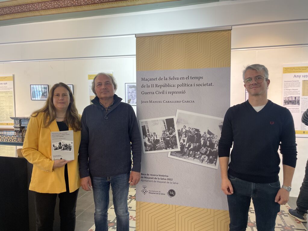 Joan Manuel Caballero presenta el llibre i exposició Maçanet de la Selva en el temps de la II República: política i societat. Guerra Civil i repressió