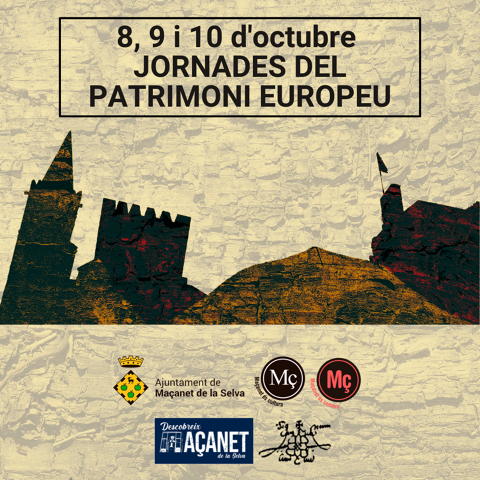 8, 9 i 10 d'octubre Jornades del Patrimoni Europeu