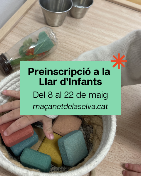 Preinscripció a la Llar d'Infants