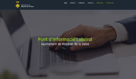 Maçanet de la Selva estrena el nou web del Punt d'Informació Laboral