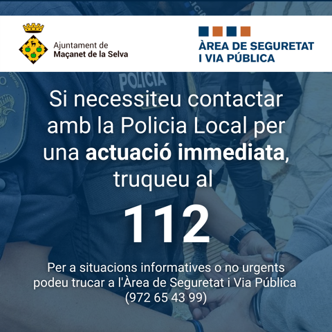 Reordenació del telèfon de la Policia Local