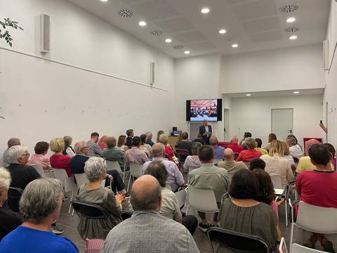 Josep Lluís Lancina, guanyador de la 1a Beca de recerca històrica de Maçanet de la Selva, presenta l’exposició i el llibre sobre la memòria de la Pista Jardí