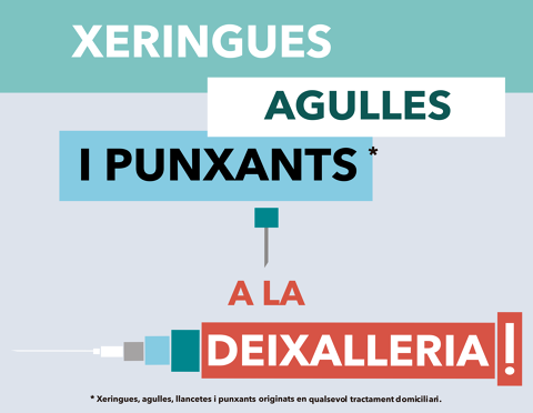 Les xeringues, agulles i punxants, ara, a la Deixalleria municipal