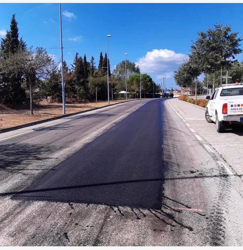 S'inicia l'asfaltatge a diferents punts de Maçanet Residencial Park i Mas Altaba.