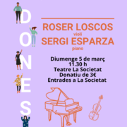 Concert de Roser Loscos i Sergi Esparza (Dia Internacional de les Dones)