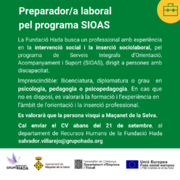 L’Ajuntament, a través de la Fundació Hada i el Punt d’Informació Laboral, impulsa els programes SIOAS i MAIS - 20158-2.png