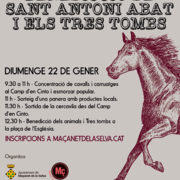 Benedicció de Sant Antoni Abat i els Tres Tombs: el pròxim 22 de gener