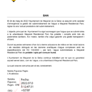 L’aigua de Maçanet Residencial Parc ja és potable i apta pel consum humà  - 77c36-BAN-ALCALDIA.png