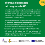 L’Ajuntament, a través de la Fundació Hada i el Punt d’Informació Laboral, impulsa els programes SIOAS i MAIS - 8aa24-1.png