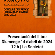 Presentació del llibre Finestró (Recull dels treballs premiats Puigmarí 2022-2023)