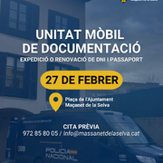 Unitat mòbil de documentació: DNI i Passaport