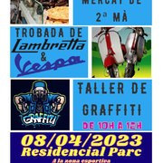 Jornada de mercat de segona mà, trobada de motos i taller de grafitti a Maçanet Residencial Parc