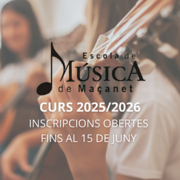 Escola de Música: inscripcions obertes fins al 15 de juny