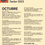 Programació cultural: tardor 2023