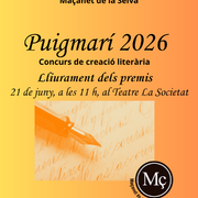 Lliurament dels Premis Puigmarí 2026