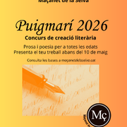 Premis Puigmarí: presenta el teu escrit fins al 10 de maig