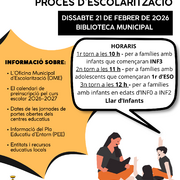 Reunió informativa sobre el procés d'escolarització