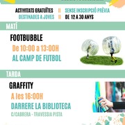 Jornada juvenil amb footbubble i graffity