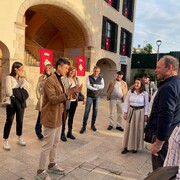 Maçanet de la Selva rep el poble de Sant Antoni de Portmany en una visita de germanor