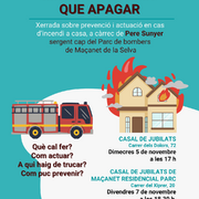 Xerrada sobre prevenció i actuació en cas d'incendi (Gent gran)